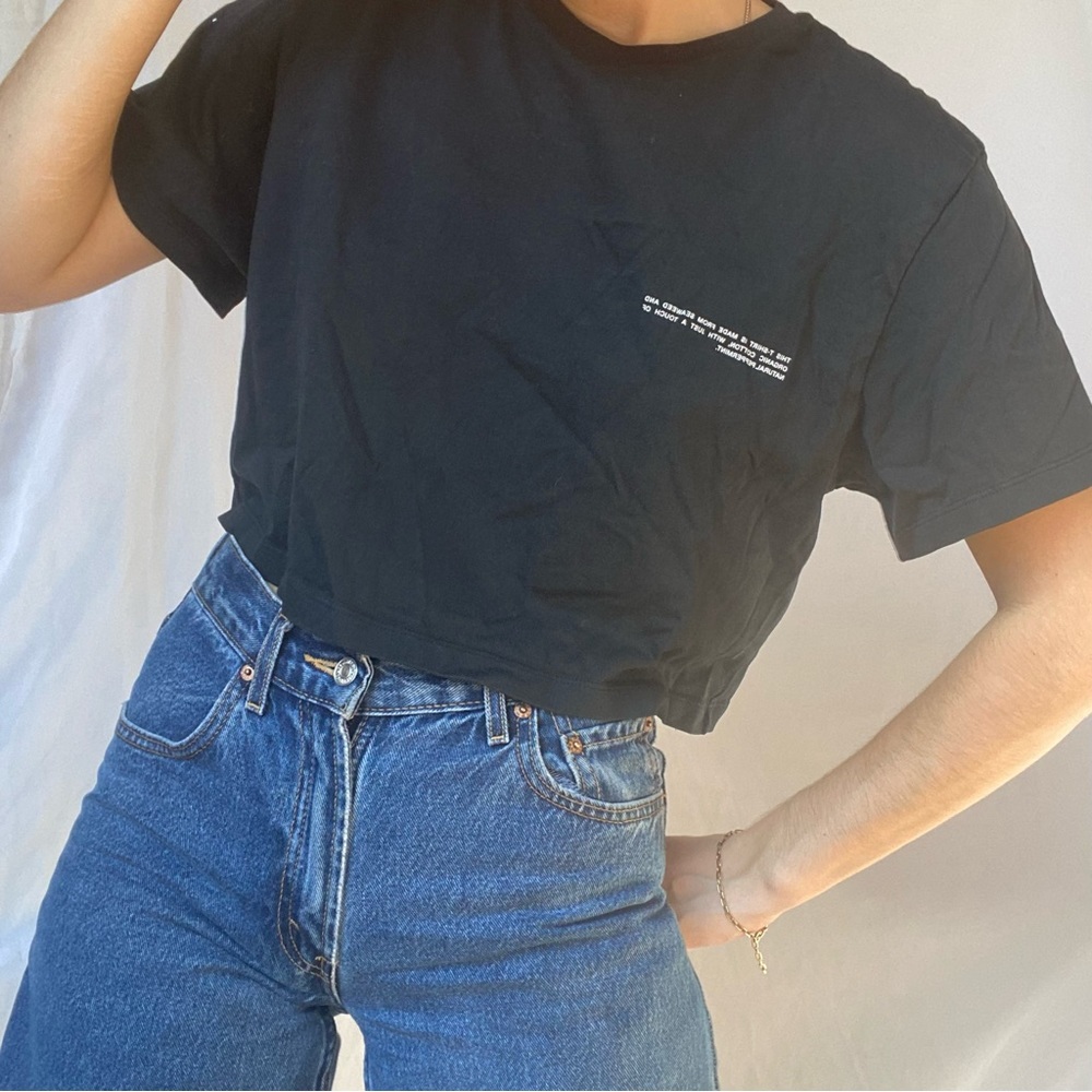 Pangaia black t shirt